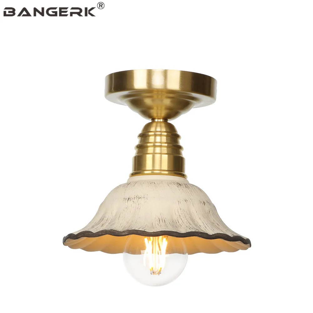 Современная медная потолочная лампа Эдисона в скандинавском стиле декоративный