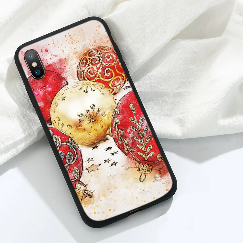 Khe-sd4h1jq Роскошный силиконовый чехол для iPhone 11 Pro XS Max X XR из ТПУ с изображением рождественской елки чехол для iPhone 7 8 6 6S Plus 5 5S SE - Цвет: Khe-sd4h1jq