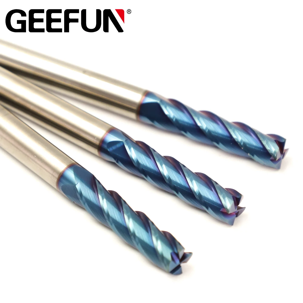 

4 Flute Carbide End Mill CNC Milling Tools Alloy Coating Tungsten Steel Endmils CNC Machine Cutting Tools HRC65 End Mills
