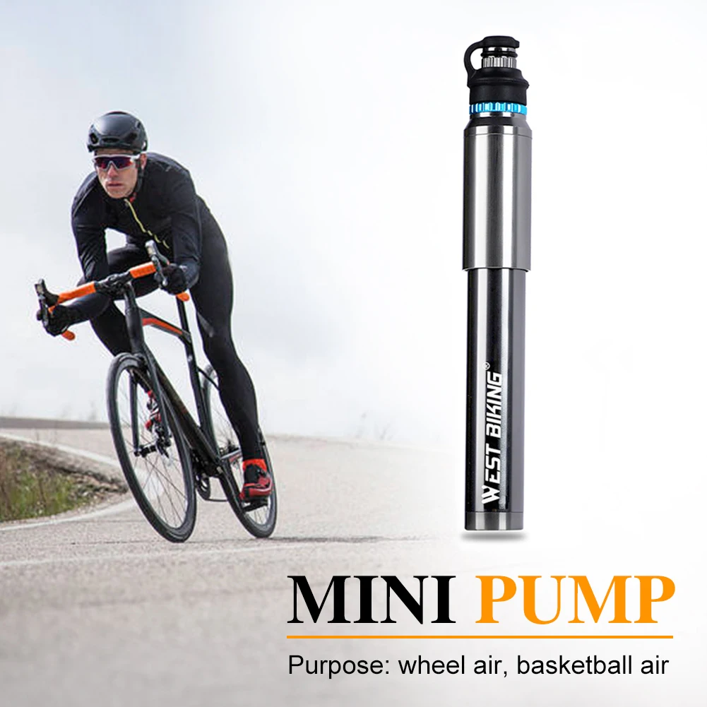 

Велосипедный воздушный насос 150psi, портативный мини-насос для накачки шин для баскетбола, для горных и дорожных велосипедов, с клапаном Presta/...