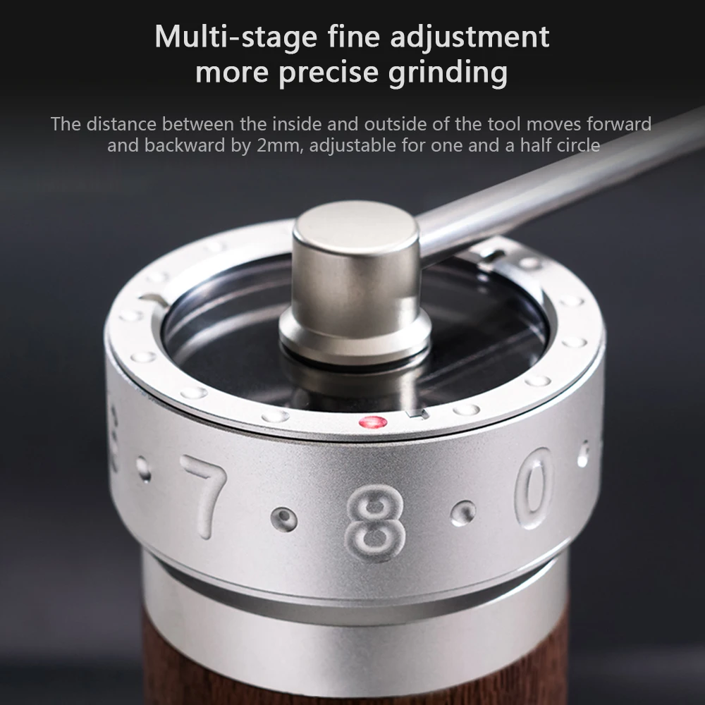 1ZPRESSO kplus-molinillo de Caf&eacute; Manual, de aluminio, ajustable, de acero inoxidable-3