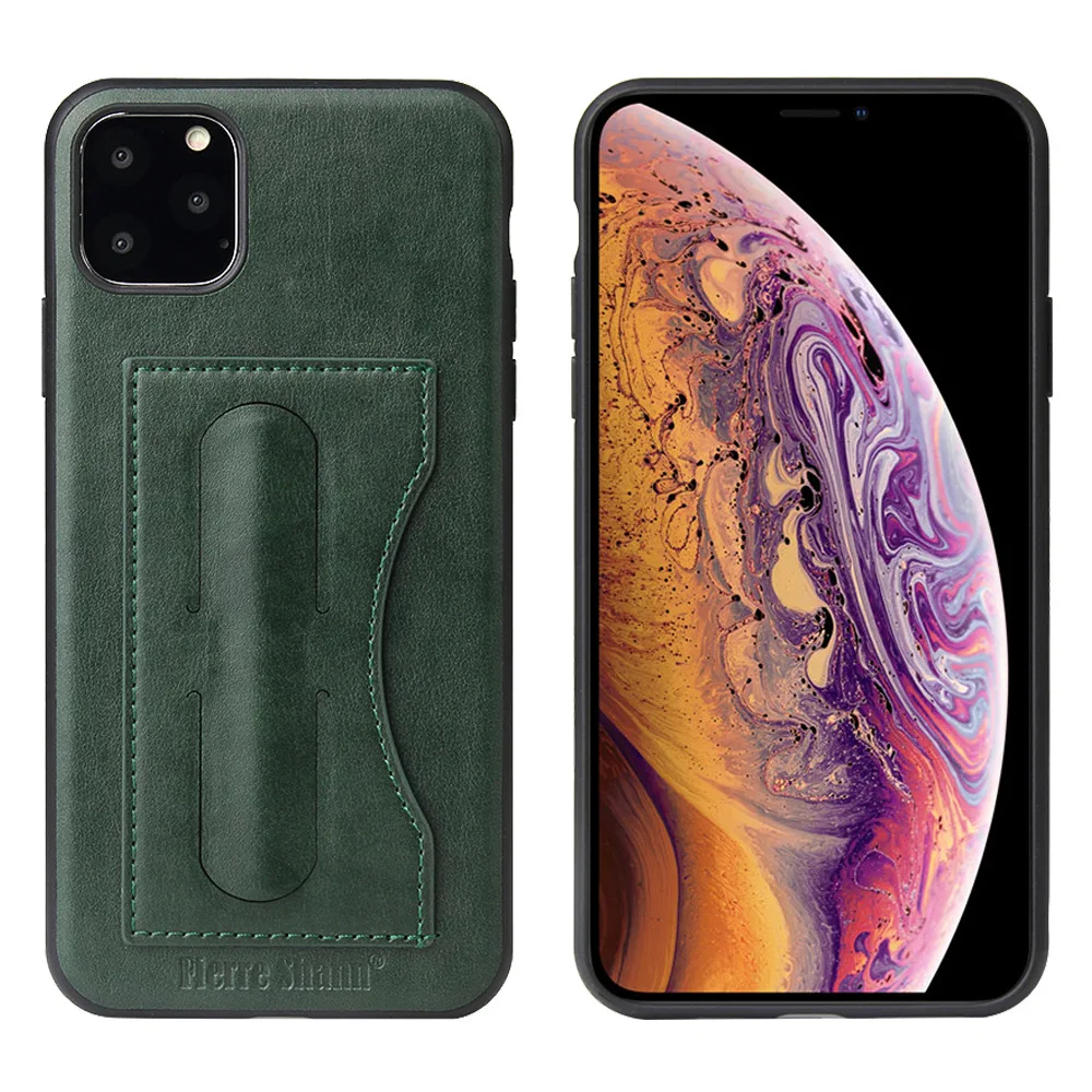 Чехол-накладка для iPhone 11 Pro Max 4 вида цветов 5 8 6 1 из искусственной кожи с отделением