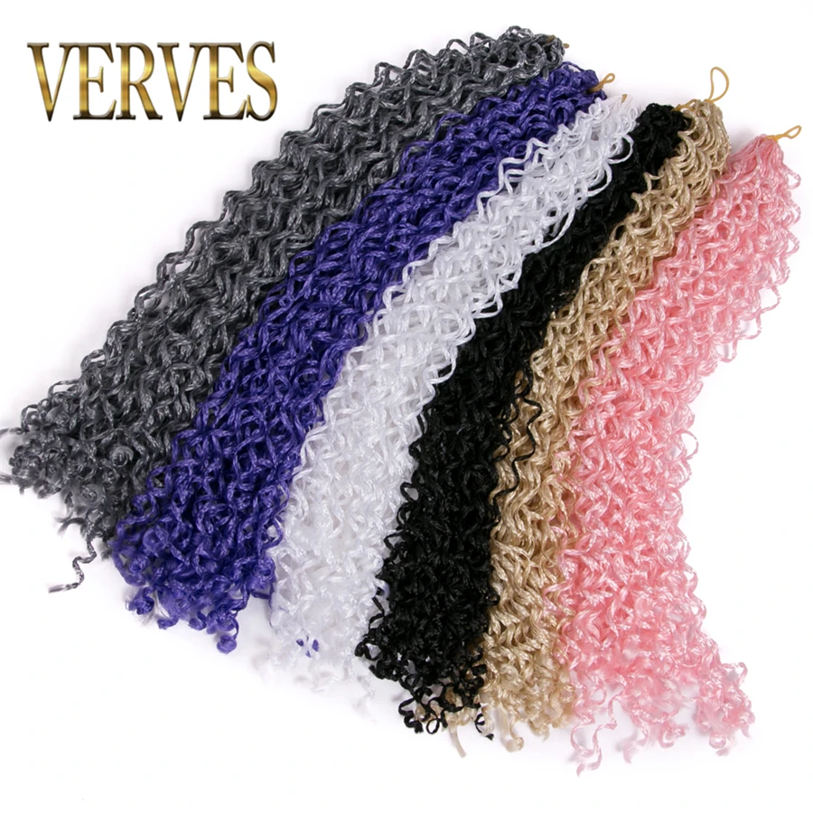 

VERVES Small Box Braids 12 Inch Synthetic Braiding Hair Crochet Braid 25 Strands/Piece Hair Extensions Pink Twist Kinky
