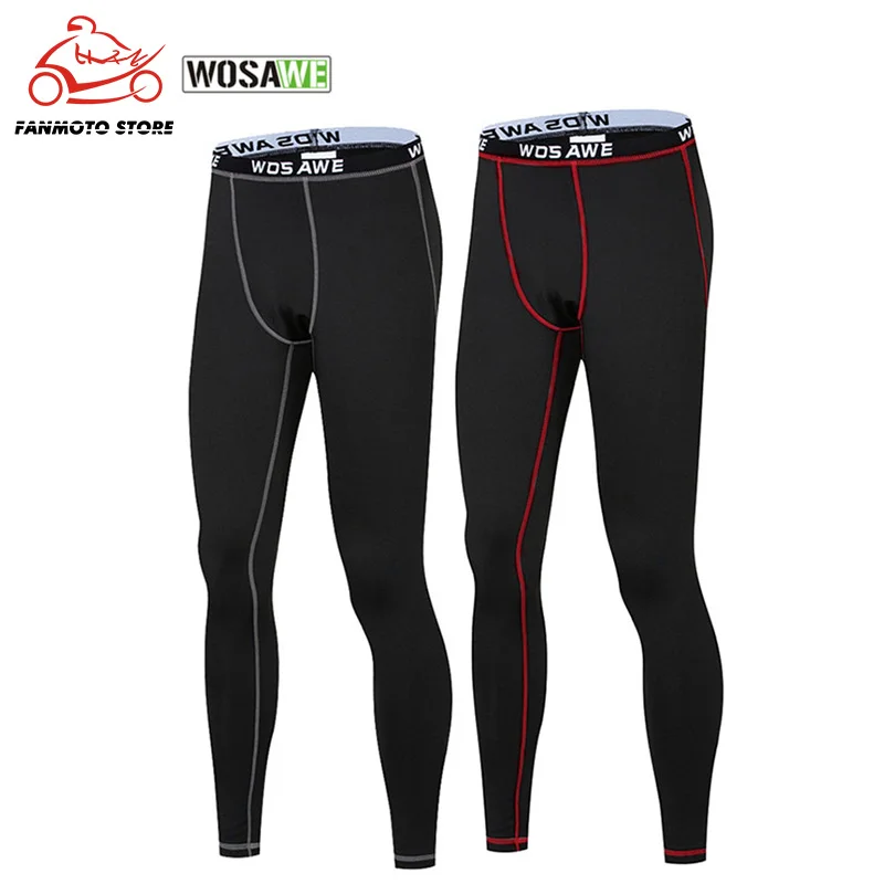 WOSAWE Мужские уличные спортивные мотоциклетные Брюки Фитнес тренировочные брюки