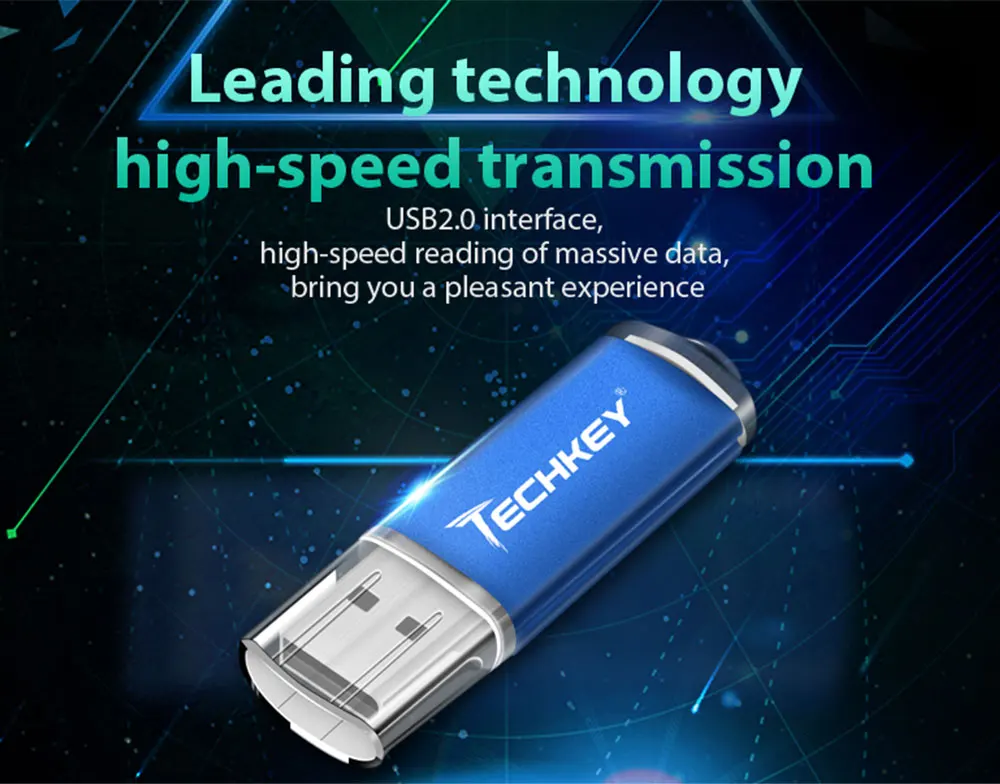 Techkey usb falsh drive 16 ГБ 32 ГБ 8 ГБ 4 ГБ флешка usb2.0 memory stick реальная емкость usb pen drive флешка usb cle