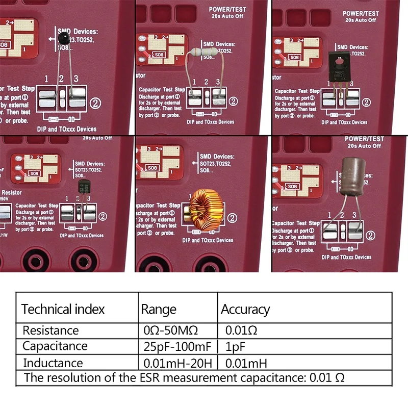 BSIDE ESR02PRO цифровой Транзистор тестер SMD диодные компоненты Триод сопротивления