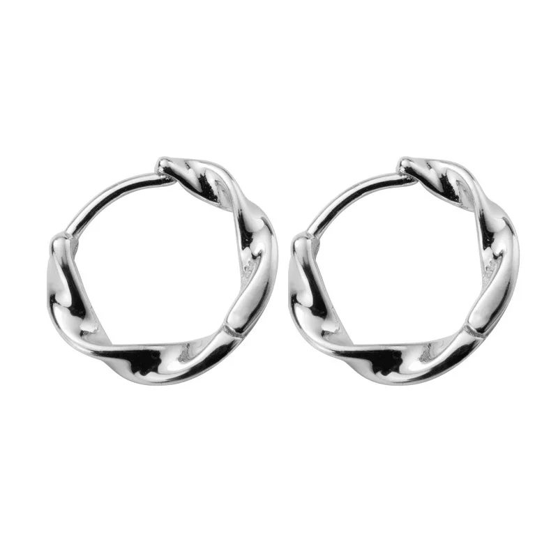 Trusta, маленькие серьги-кольца, 925 пробы, серебряные серьги-кольца, золотые, женские, модные, опт, ювелирные изделия, DS1556