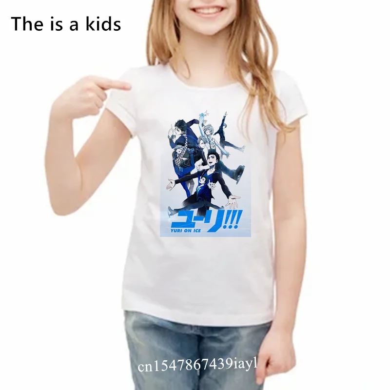 Yuri on Ice boy/girls yaoi аниме футболка victor print japanese одежда с изображением комиксов cute Girl