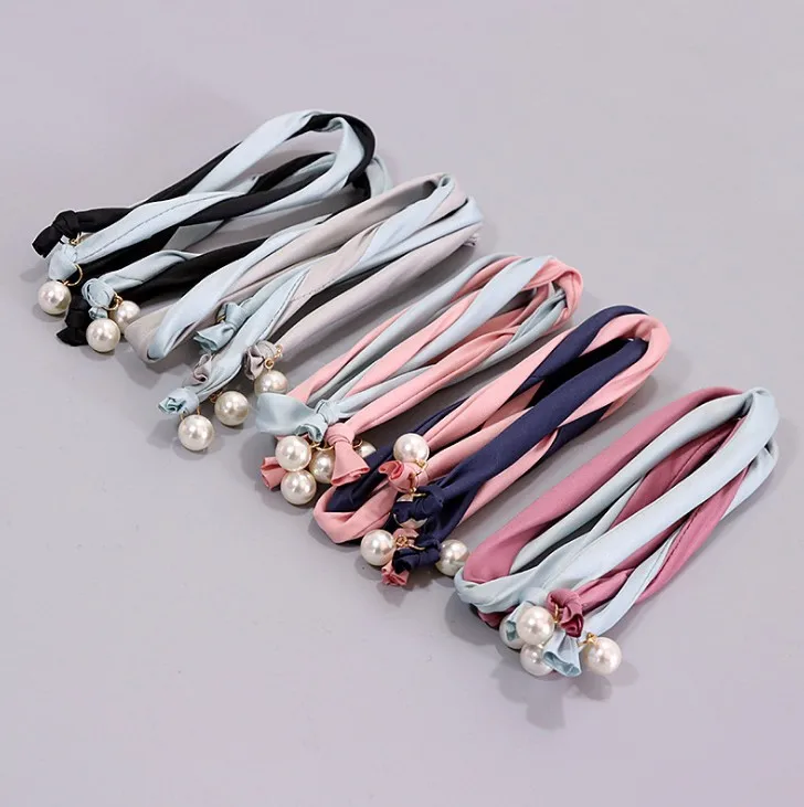 Женский ободок в богемном стиле два цвета простой и щедрый ручной работы лента