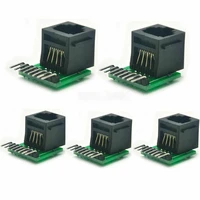 5pcs rj45 8 pin connector breakout board kit for cat5cat5ecat6 ethernet cable