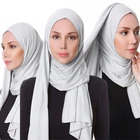 Мусульманский женский хиджаб тюрбан, исламский платок, платок, женские мусульманские шали, арабский платок на голову