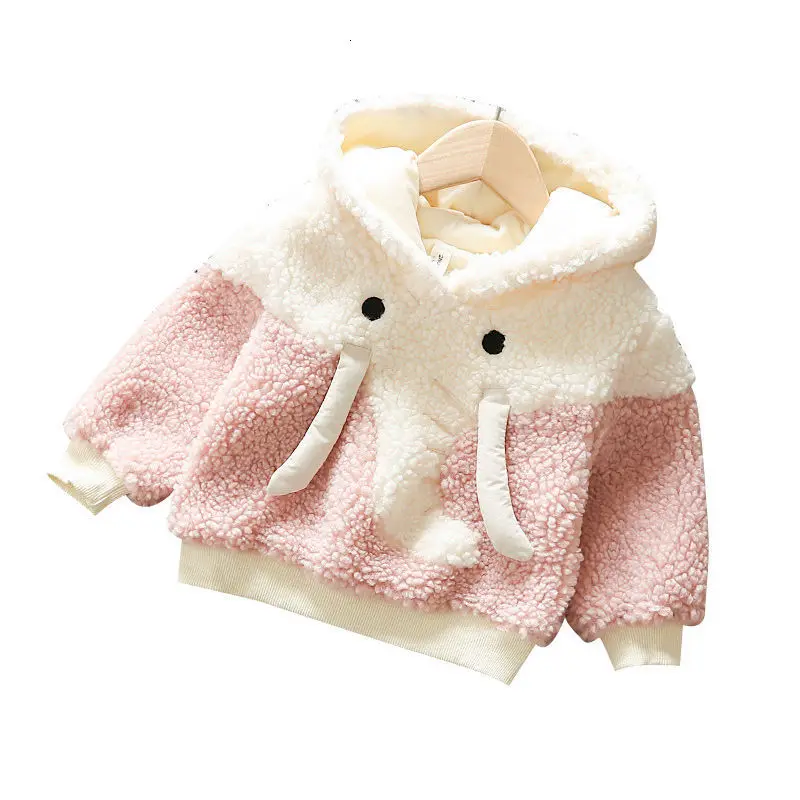 Милые толстовки с капюшоном для маленьких девочек сезон осень-зима плотная