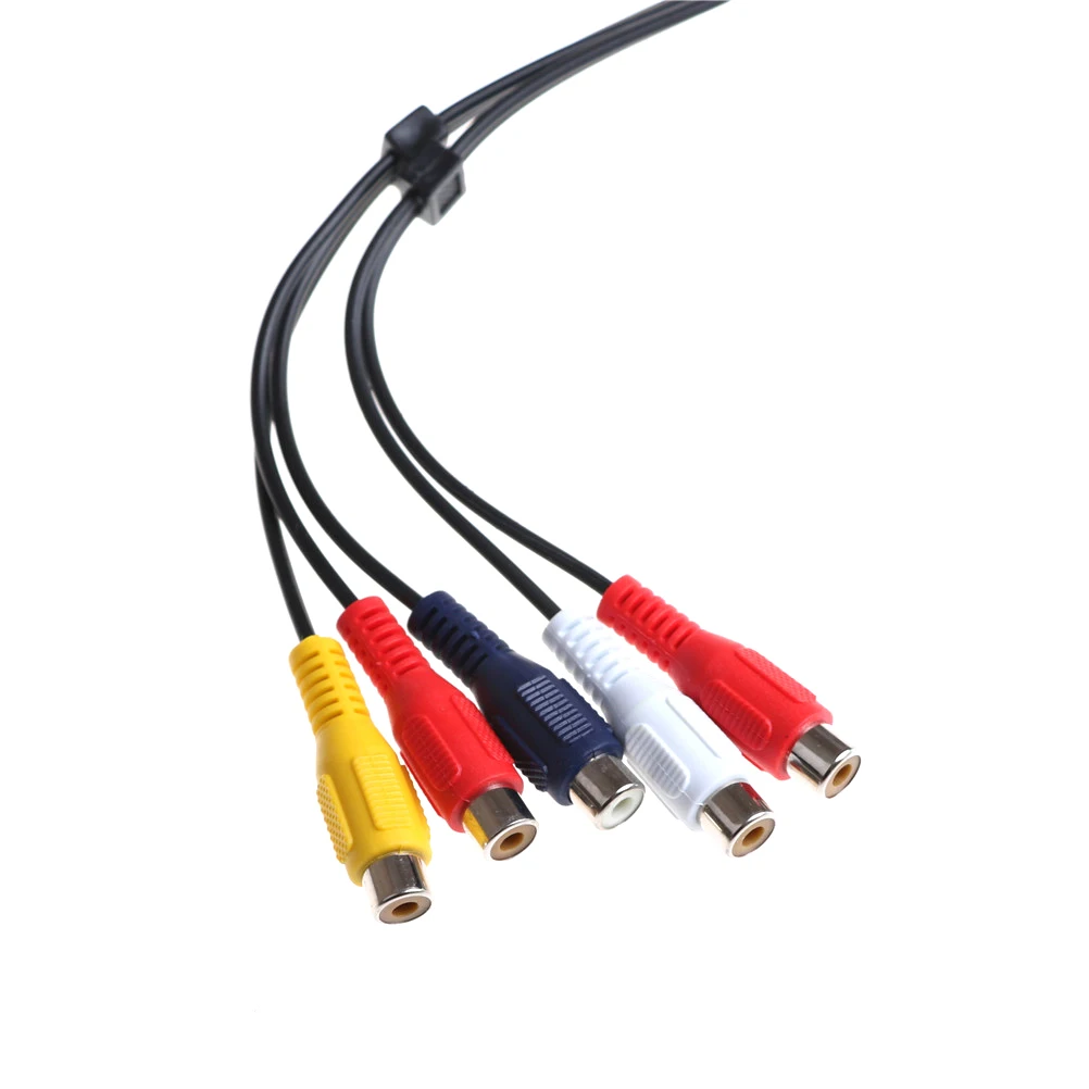 1 шт. 3 5 мм + 2 до 5RCA Аудио Видео AV компонентный кабель переходник для Samsung Телевизор