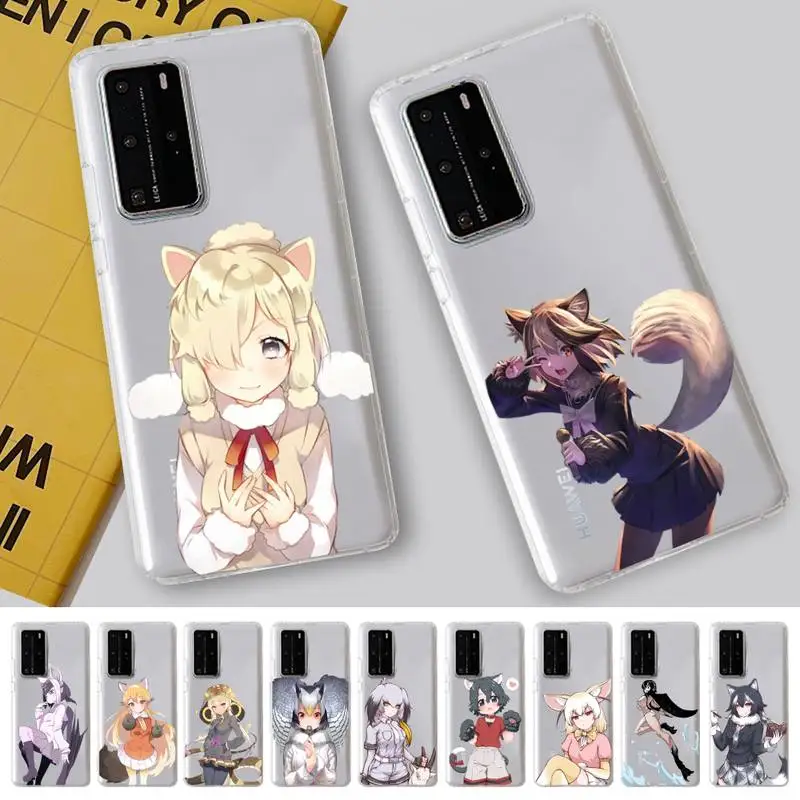 

FHNBLJ Kemono Friends Phone Case For Huawei P 20 30 40 pro lite Psmart2019 Honor 8 10 20 Y5 6 2019 Nova3E