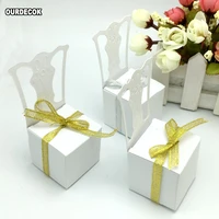 50pieces chair shape place card holder wedding candy box gift favour boxes wedding bonbonniere event party supplies