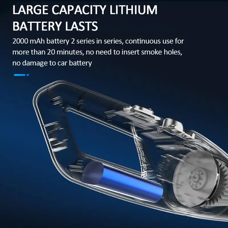 Повторно Заряжаемая Влажная/Сухая Пылесос-Пылеуловитель с Фильтром HEPA Для Автомобилей и Электроприборов В Доме без Провода.