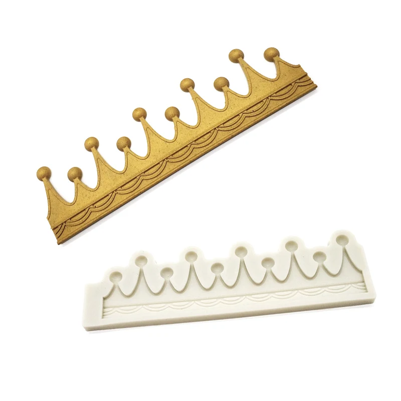 DIY Small Crown Shape Silicone Cake Mold 23x6.5CM Fondant Chocolate Mould Wedding Birthday Decorating Tools |
