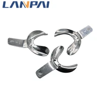 lanpai 1pc dental impression trays aluminum autoclavable