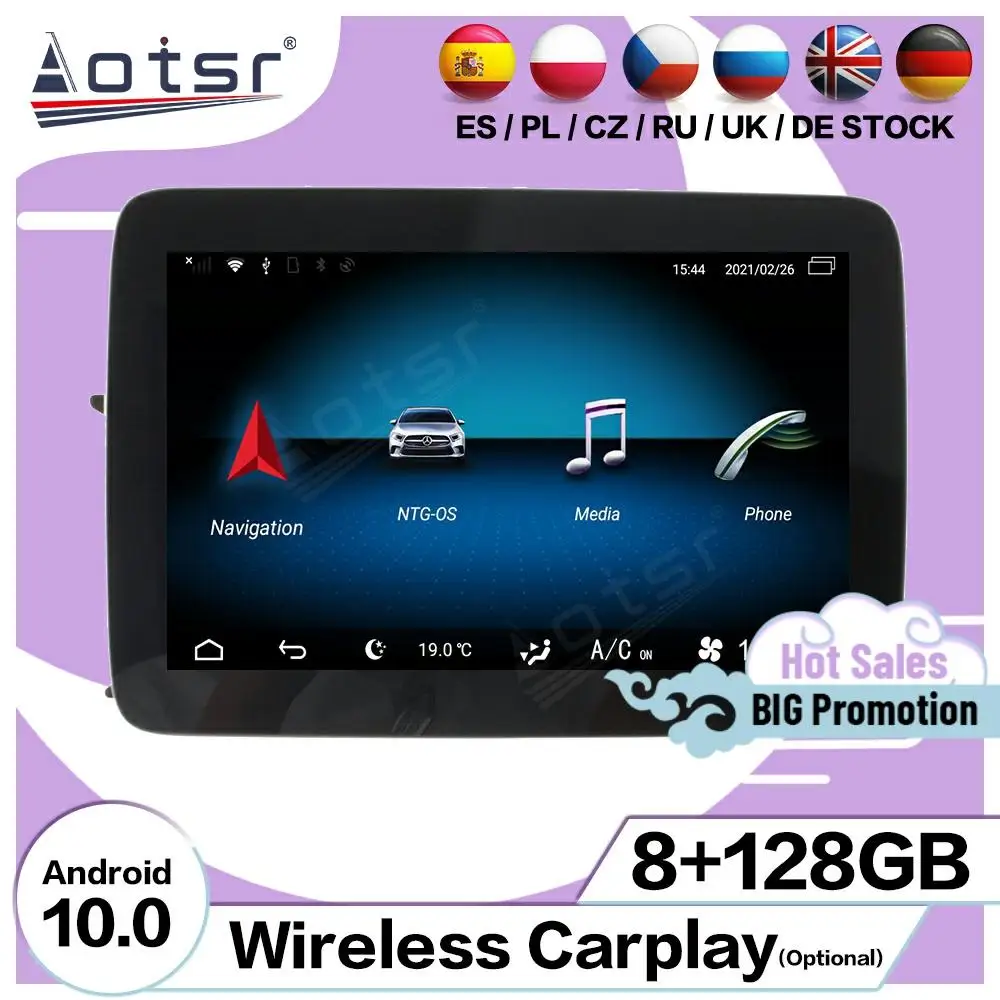 

8 + 128 ГБ мультимедийный стерео Android 10 плеер для Mecerdes Benz SLK 2012 2013 2014 2015 GPS Navi BT автомобильное радио видео головное устройство