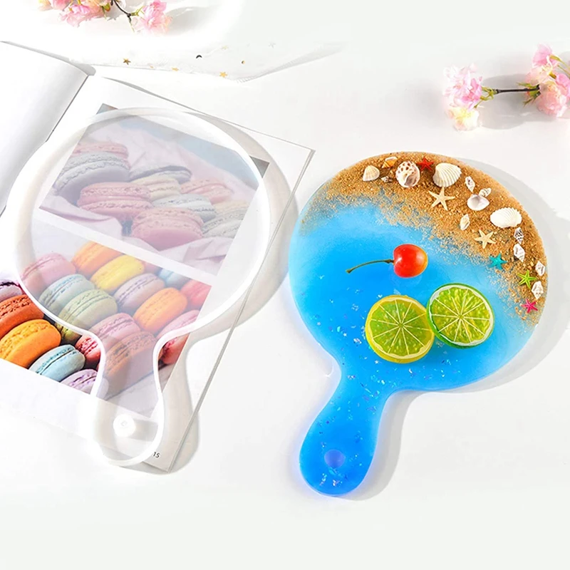 

2 Pcs Silicone Tray Mold,DIY Silicone Molds for Casting,for Making Coasters,Fruit Tray,Serving Board and Home Decoration