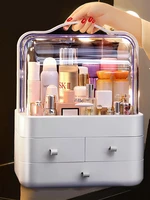 joybos large jewelry storage box skin care lipstick beauty holder makeup organizer drawer dustproof cosmetics rack desktop jbs52