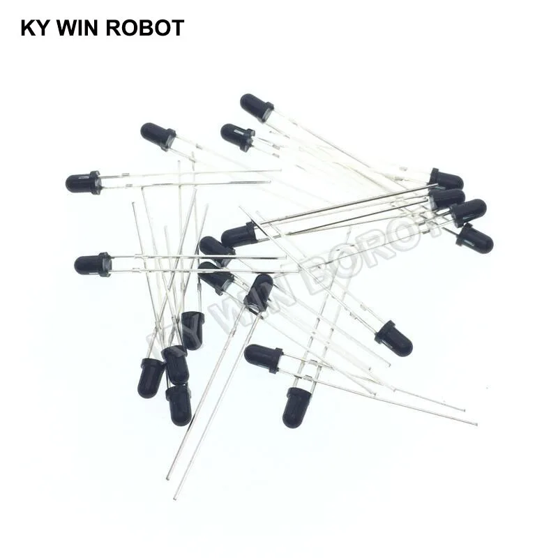 3mm 5mm 940nm LEDs Infrared Emitter and IR Receiver Diode 10pairs Diodes