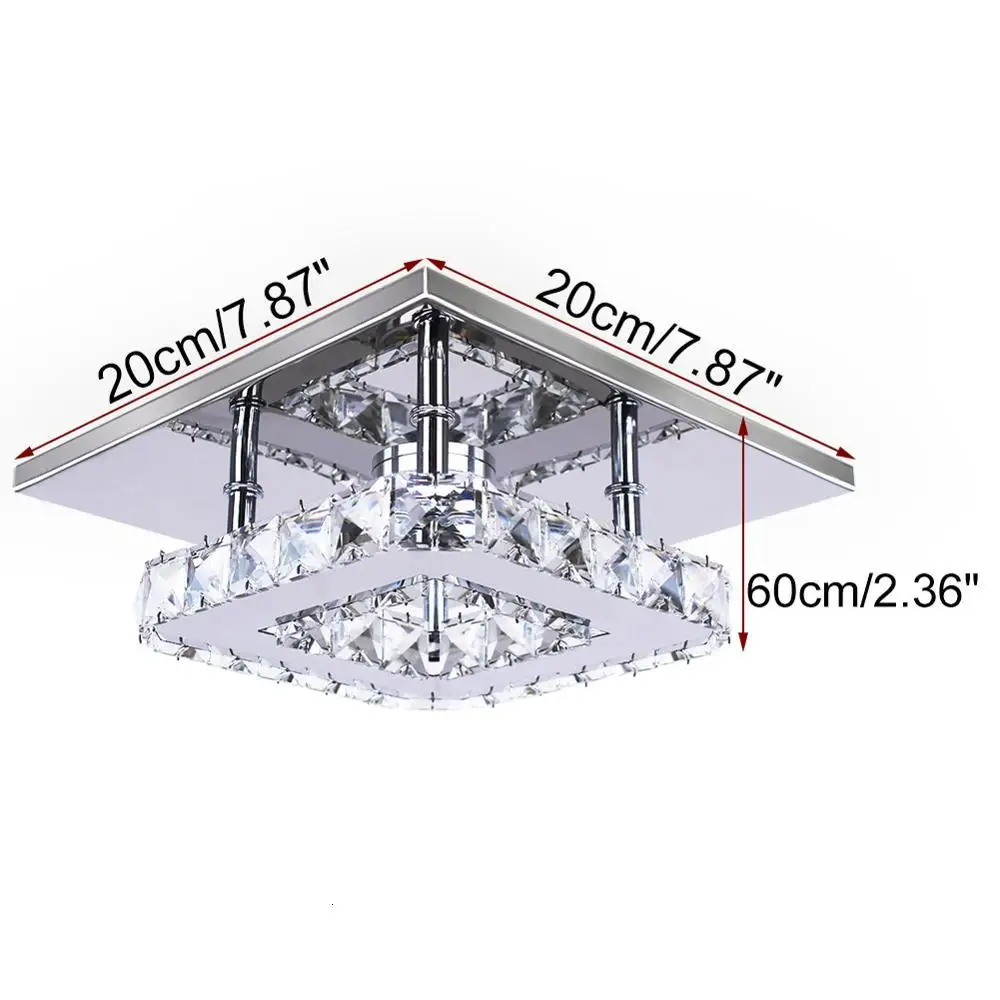

Contemporary Crystal Lamp Ceiling Cheap 15w Luxury Illumination Square Led Ceiling Light Manufacturer Ceiling Light Decorative