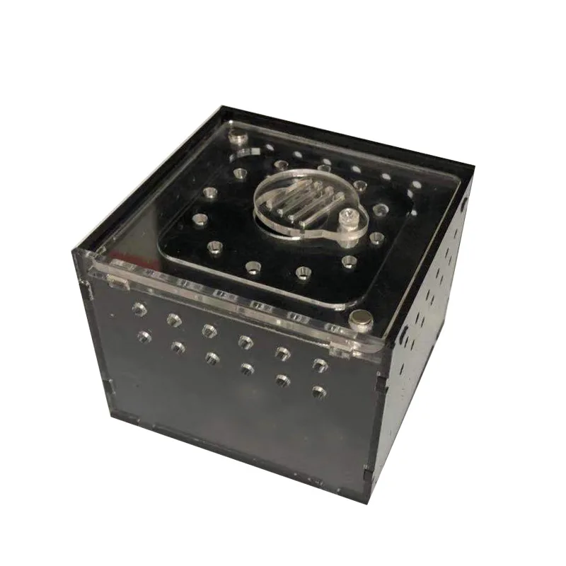 

Rearing Ant Beetle Professional Box Black Acrylic Ant Farm Feeding Box Mini Reptile Workshop