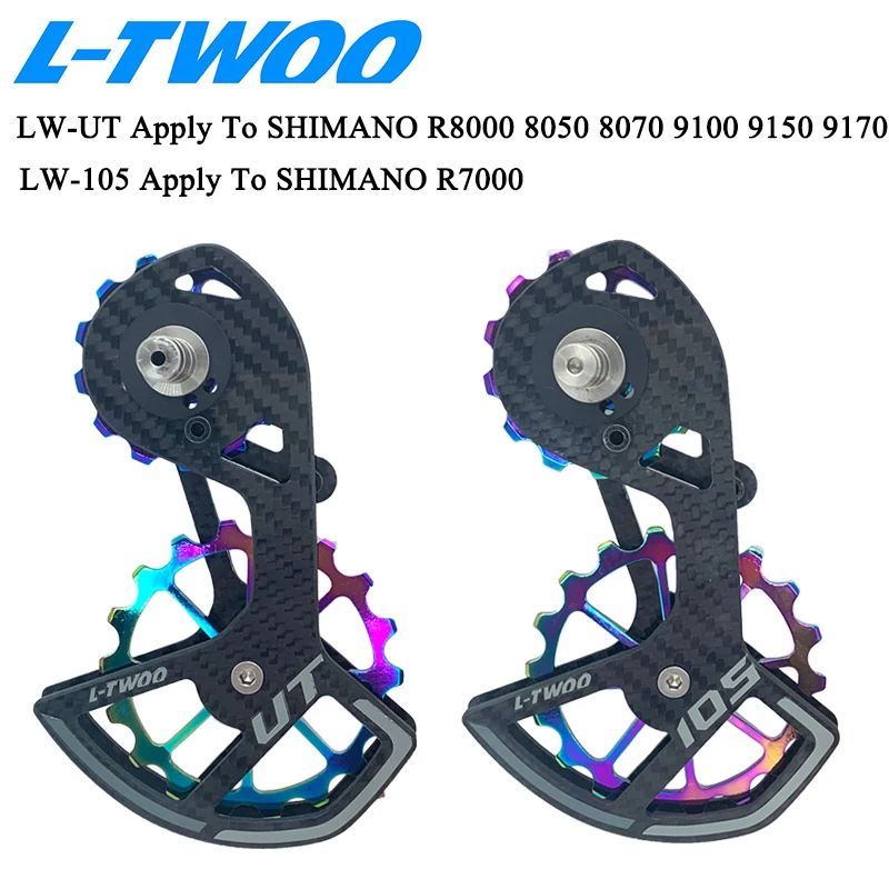 

LTWOO UT Bike Ceramic Bearing Carbon Fiber Jockey Pulley Wheel Set Rear Derailleurs Guide Wheel For Ultegra DURA ACE 105