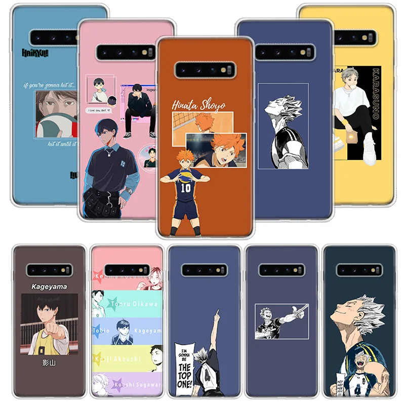 

Anime Volleyball Haikyuu Phone Case Capa For Samsung Galaxy S21 S20 FE S20 Ultra S8 S9 S10 S21 Plus S10E S7 TPU Back Cover Coque