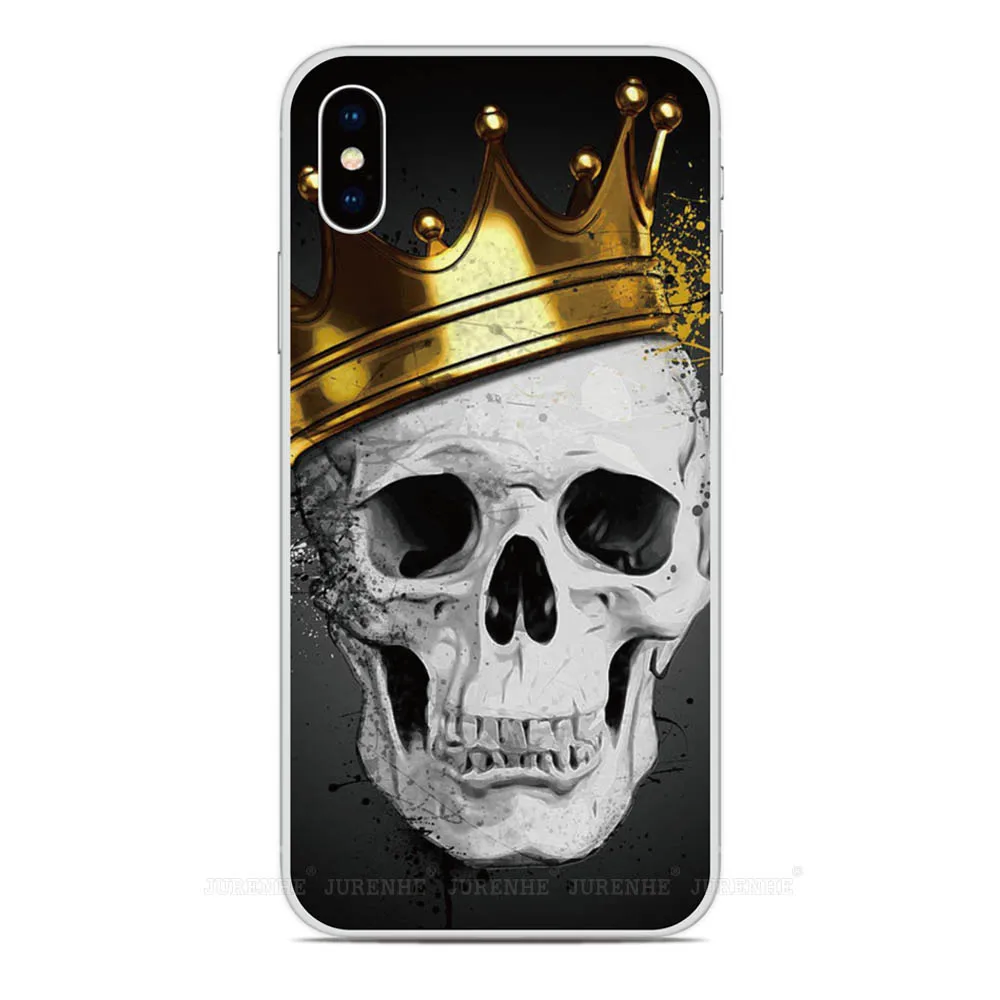Корона Череп Король чехол для LG Q70 K61 K51s K50s K40s Q60 K50 K40 K30 K20 Stylo 5 4 G7 G8 G8X G8S V50 V60 V50s ThinQ