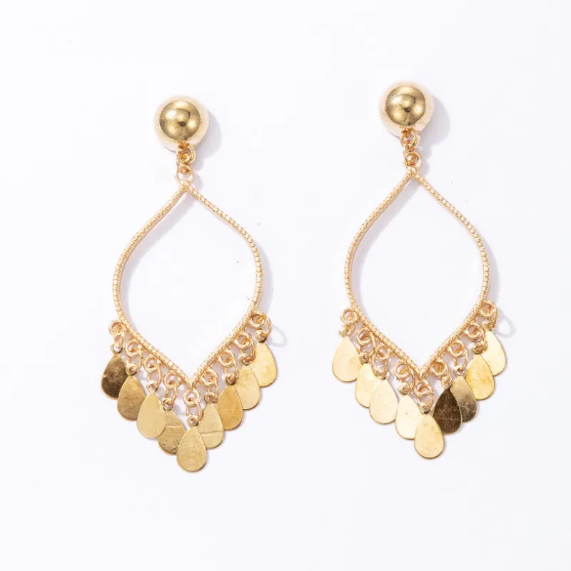 

Temperament Drop Shape Tassel Earrings Fashion Creative Ear Jewelry for Women