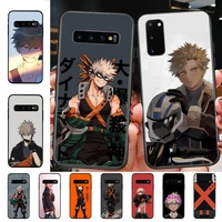 yndfcnb anime katsuki bakugou phone case for samsung s10 21 20 9 8 plus lite s20 ultra 7edge