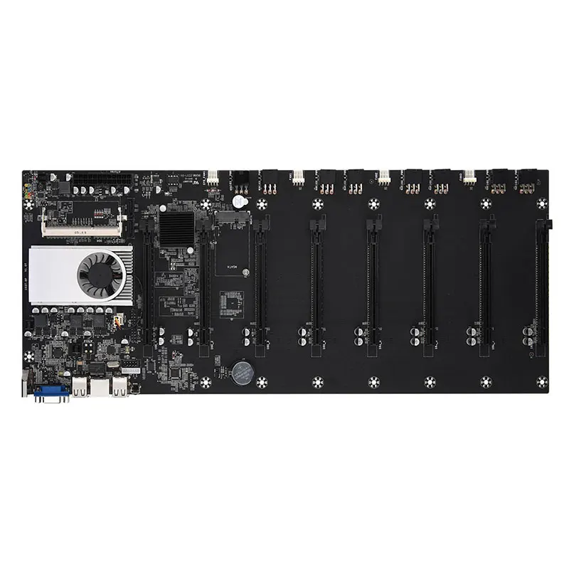 Verkauf Onboard 1037U CPU HM77 Chipset VGA HDMI 8-GPU Bitcoin Motherboards Für Miner PCI-E 16X Cryptocurrency Bergbau BTC Motherboard