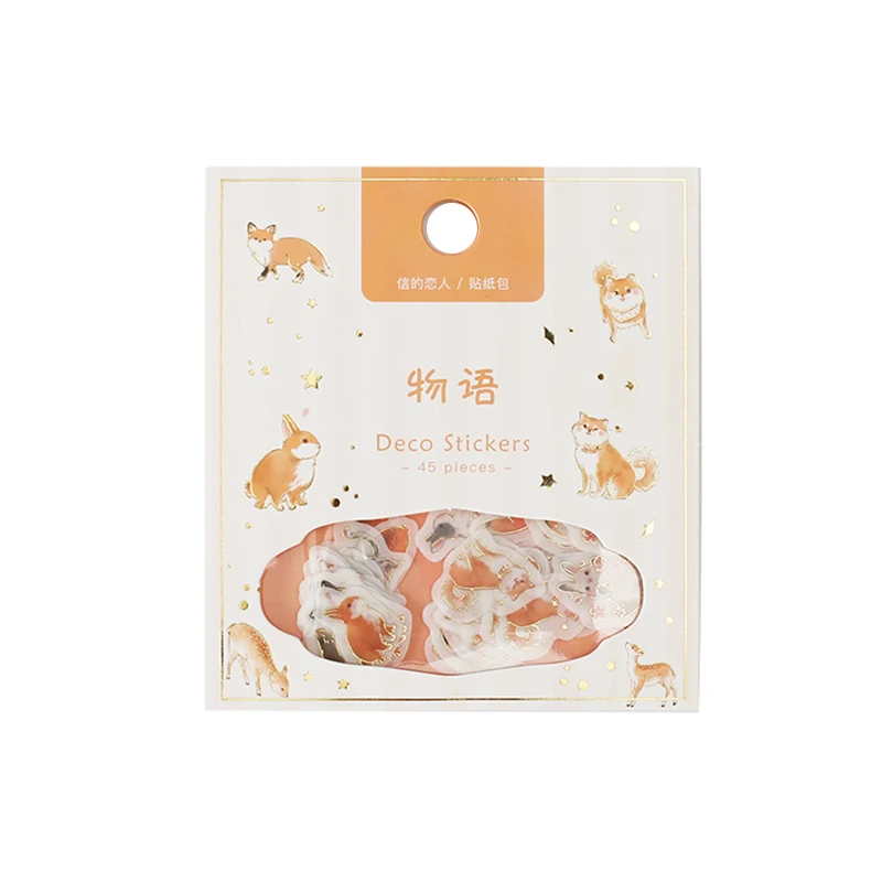 Cute Animal cat Eating and Drinking Series Bullet Journal Decorative Stickers Scrapbooking Stick Label Diary Stationery Album | Канцтовары