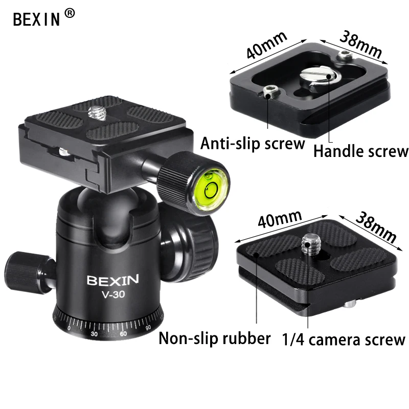 Штатив Bexin для камеры с шаровой головкой видеосъемки dslr штатив мини шаровая