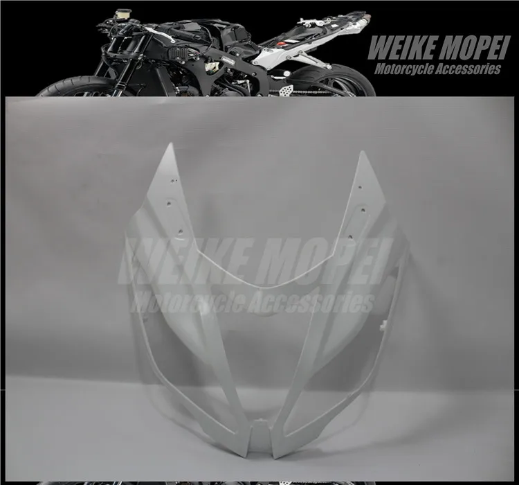 

Unpainted Front Upper Fairing Headlight Cowl Nose Fit For Kawasaki Ninja ZX636 ZX600 ZX6R ZX-6R 2013 2014 2015 2016 2017 2018