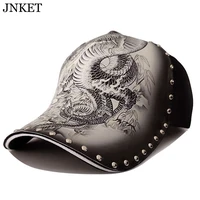 jnket new unisex chinese dragon baseball cap rivet hip hop caps outdoor sports cap snapbacks hats gorras baseball casquette