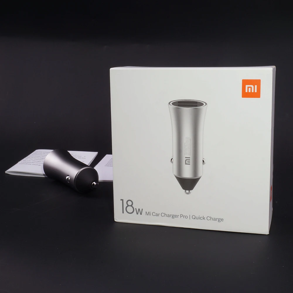 Xiaomi Mi Car Charger Pro Universal 18W Mobile Phone Chargers Accessories Supprt Dual USB QC 3.0 Quick Charge | Электроника