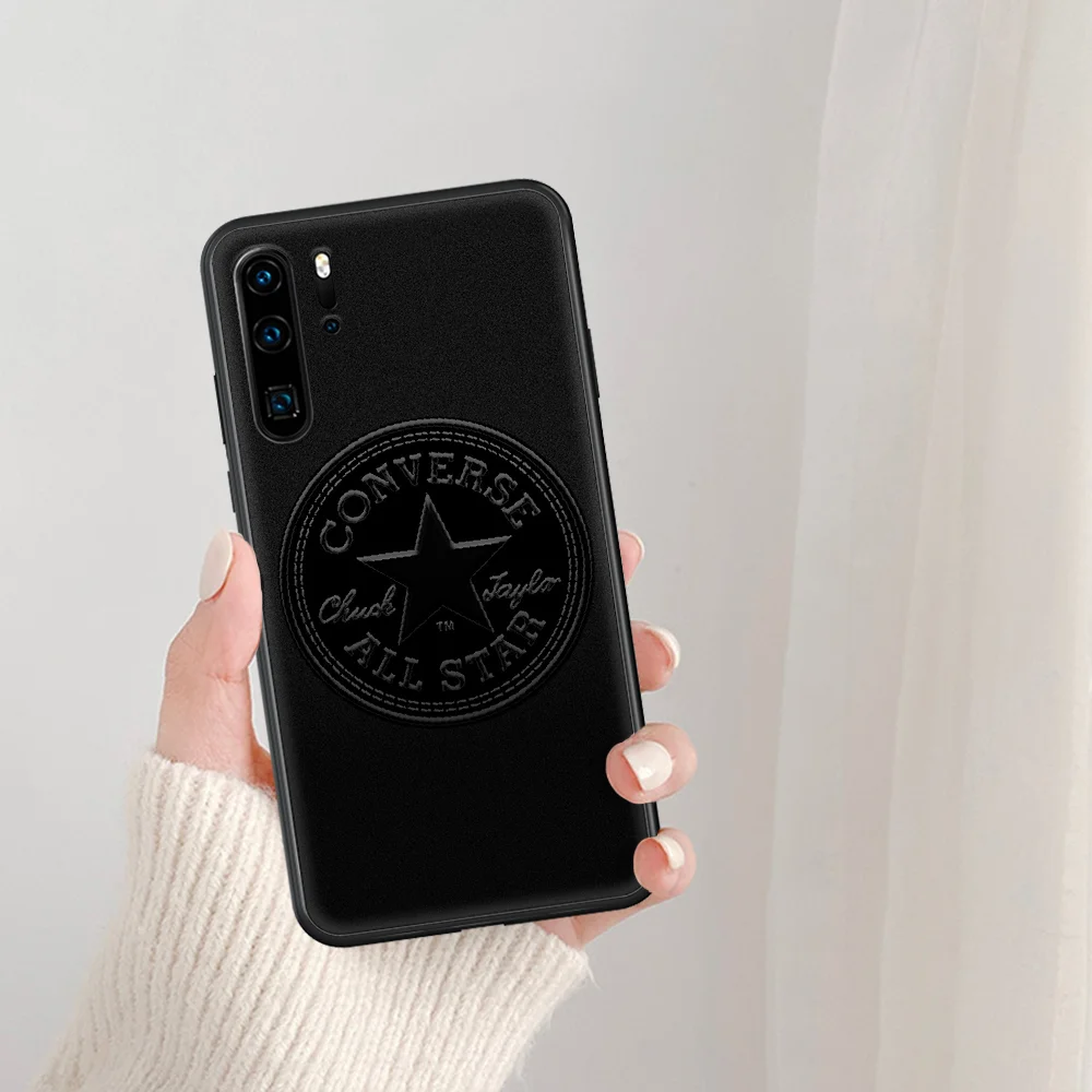 

Conv Brand Phone Case For Huawei P Mate Smart 10 20 30 40 Lite Z 2019 Pro black Funda Fashion Hoesjes Painting Bumper Soft Prime
