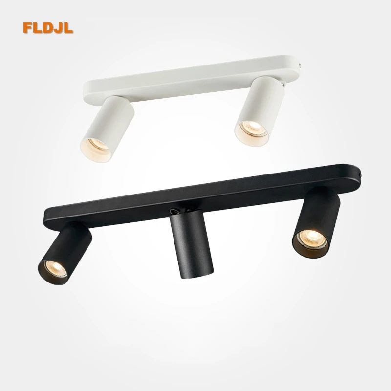 $32.90 Dimmable multi-head spotlights surface-mounted ceiling anti-glare living room bedroom aisle long linear guide-free light 7W/12W