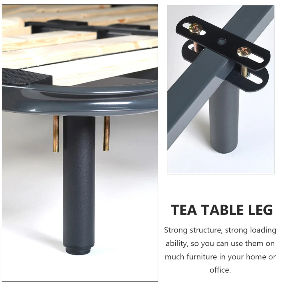 

2pcs Multi-purpose Bed Feet Support Adjustable Sofa Support (Black)