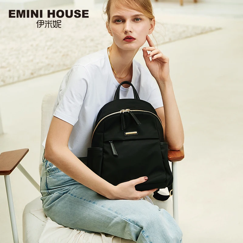 Многофункциональный нейлоновый рюкзак EMINI HOUSE водонепроницаемый ранец женская