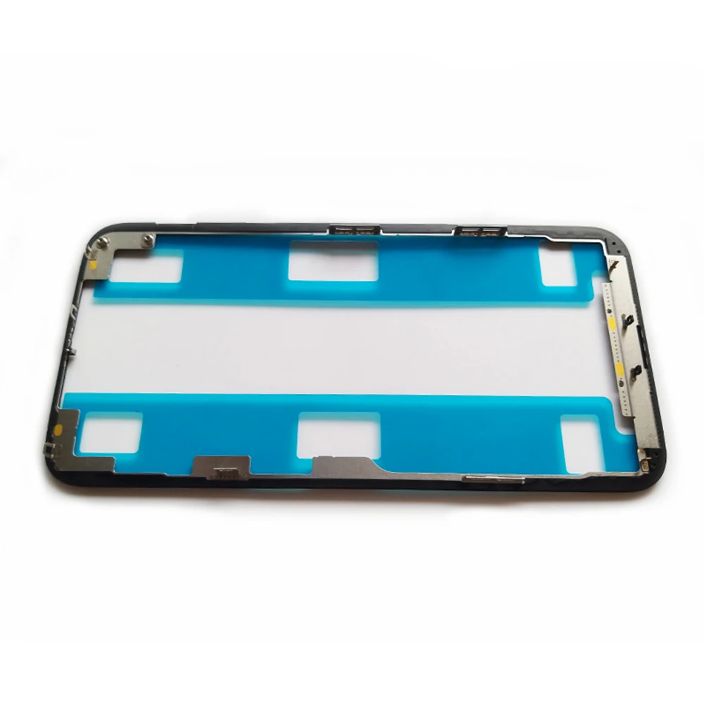 5Pcs Screen Bezel Frame for iPhone 11Pro MAX XS X LCD Display Glass Housings With Sticker Original Real Gold Mobile Phone Repair