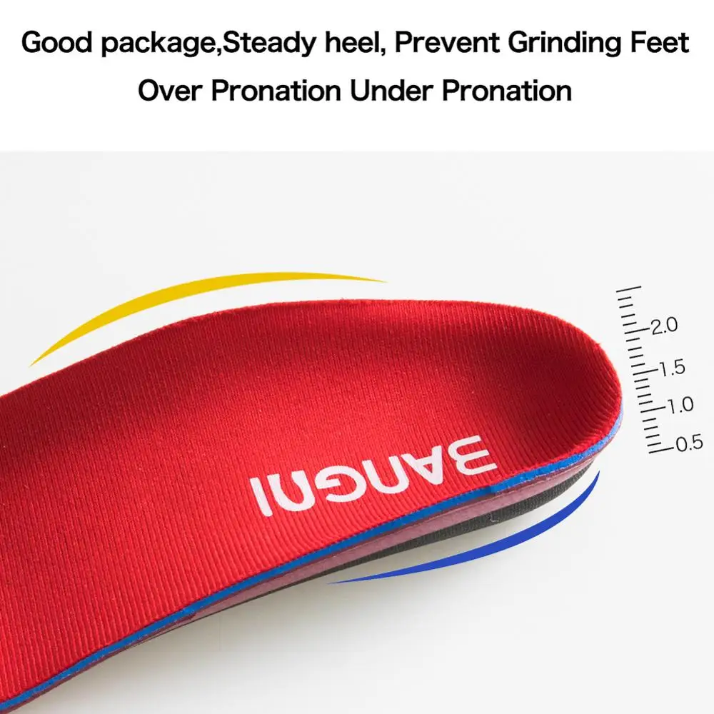 3ANGNI Orthotic Insoles Arch Support Pad For Flat Feet Insole Insert Orthopedic Relieve Heel Pain Plantar Fasciitis Women Men