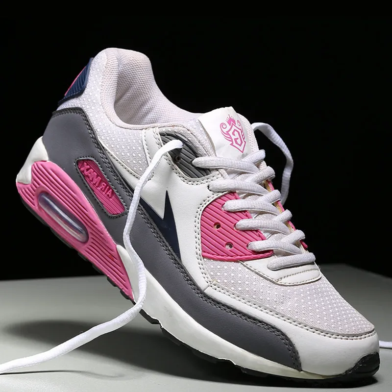 

Womens Casual Shoes Fashion Sneakers Air Cushion Breathable Sports Running Shoes PU Mesh Tenis Masculino Adulto Ladies Shoe