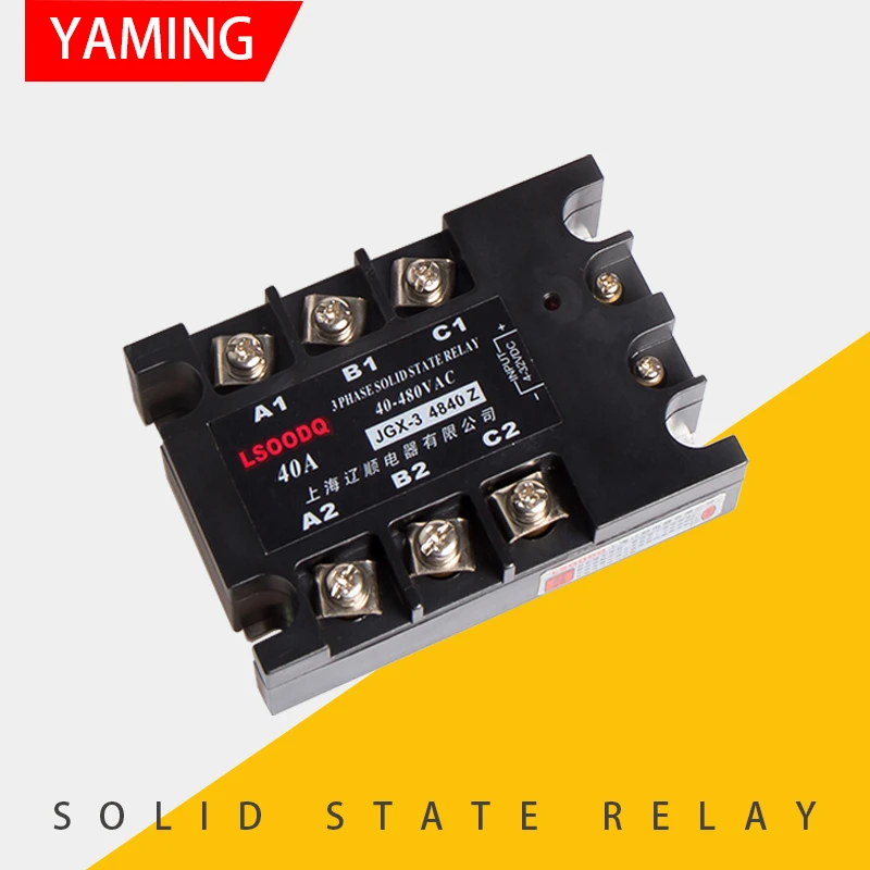 JGX 3 4825 Трехфазный постоянный ток контроль AC твердотельное реле 10A 25A 40A 60A 80A 100A 120A