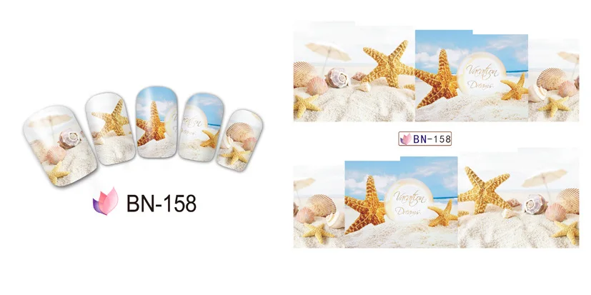 Наклейка для водяного переноса изображения на ноготь Цвет в виде рыбьей чешуи