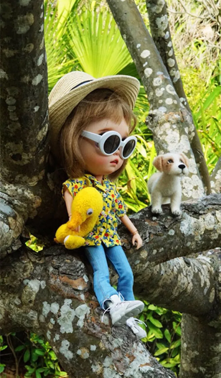 1/6 солнцезащитные очки для кукол аксессуары шарнирных очков (подходит Blythedoll ICY Doll)