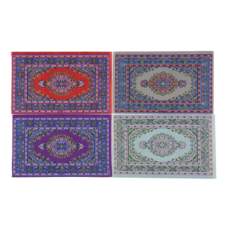 

1/12 Scale Dollhouse Miniature Turkish Style Area Rug/Carpet/Mat Floor Coverings for Dolls House Rooms Furniture Decor Accs